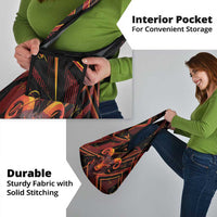 Aries Zodiac Grocery Bag With Bold Triangle