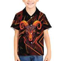 Custom Aries Zodiac Hawaiian Shirt With Bold Triangle