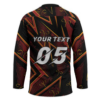 Custom Aries Zodiac Hockey Jersey With Bold Triangle