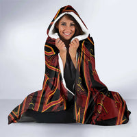 Aries Zodiac Hooded Blanket With Bold Triangle