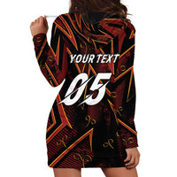 Custom Aries Zodiac Hoodie Dress With Bold Triangle