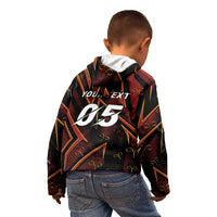 Custom Aries Zodiac Kid Hoodie With Bold Triangle