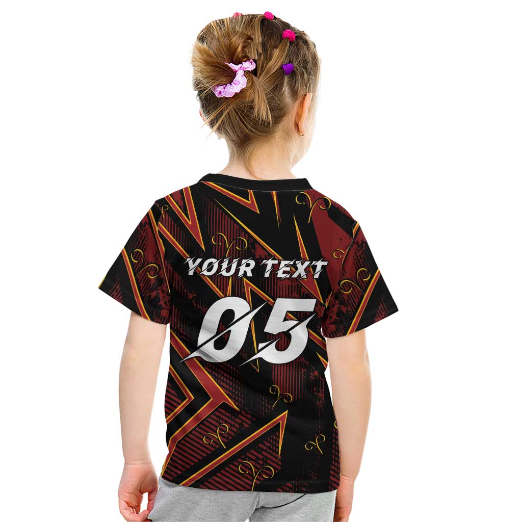Custom Aries Zodiac Kid T Shirt With Bold Triangle