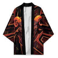 Custom Aries Zodiac Kimono With Bold Triangle