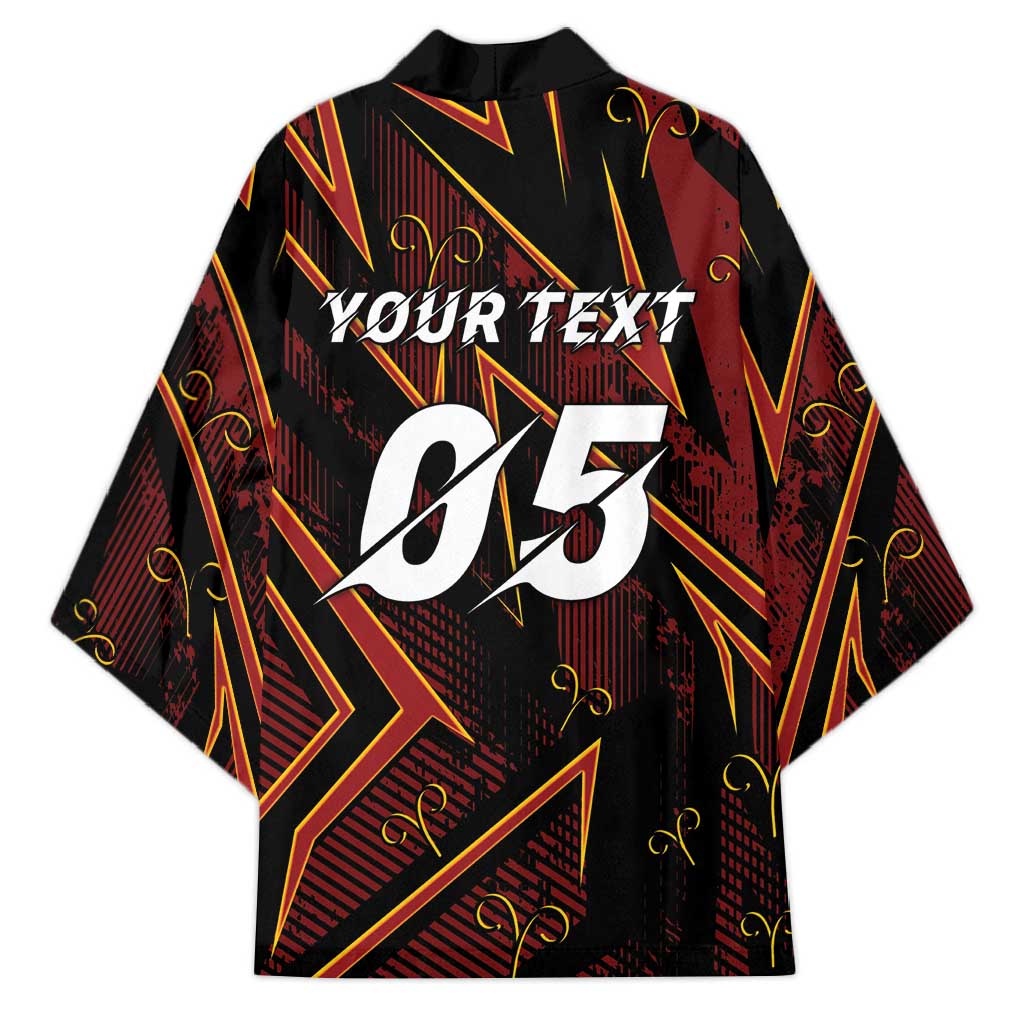 Custom Aries Zodiac Kimono With Bold Triangle