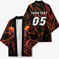 Custom Aries Zodiac Kimono With Bold Triangle