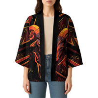 Custom Aries Zodiac Kimono With Bold Triangle