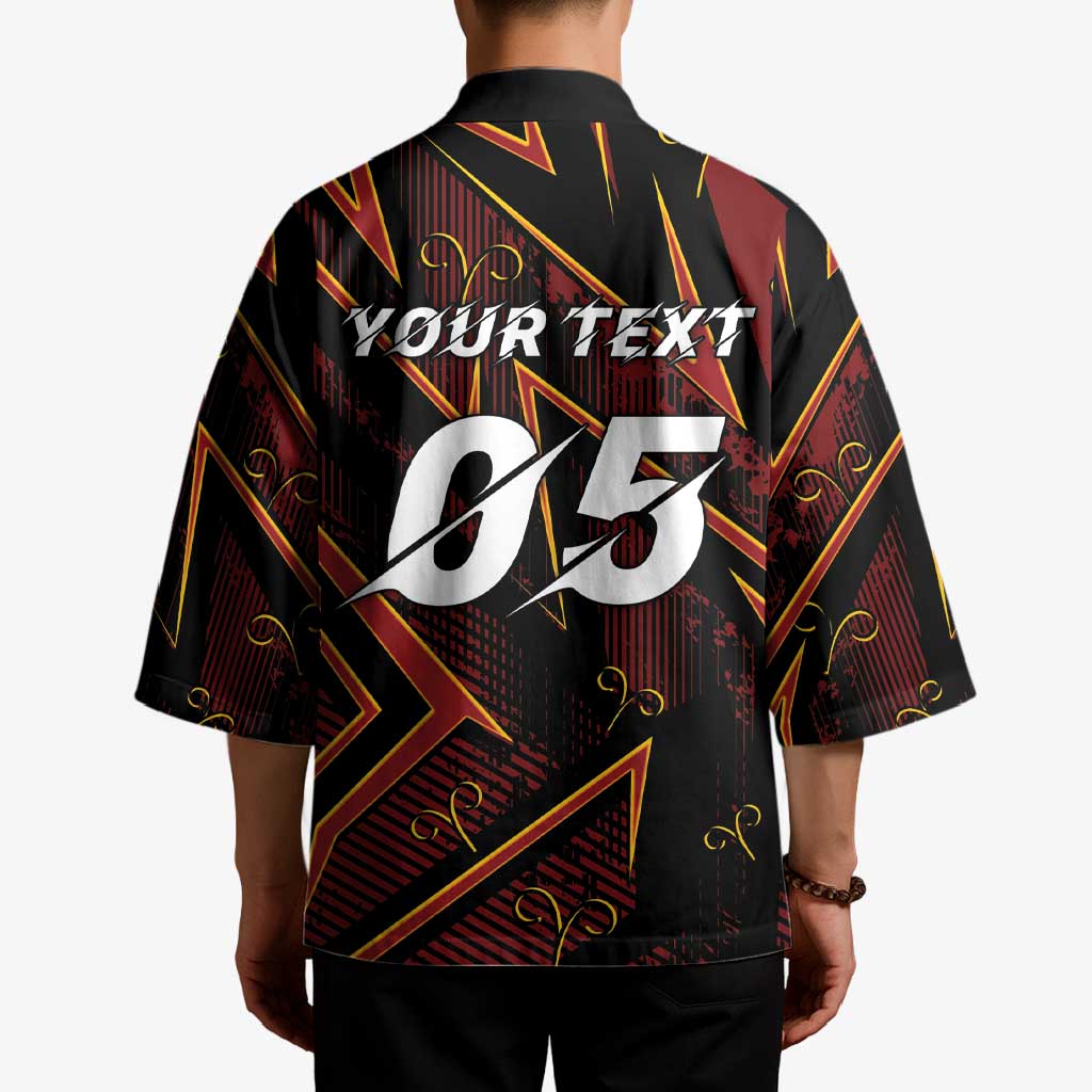 Custom Aries Zodiac Kimono With Bold Triangle