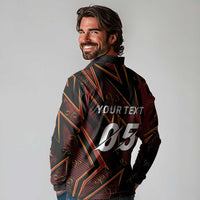 Custom Aries Zodiac Long Sleeve Polo Shirt With Bold Triangle