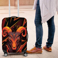 Aries Zodiac Luggage Cover With Bold Triangle