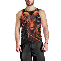 Custom Aries Zodiac Men Tank Top With Bold Triangle