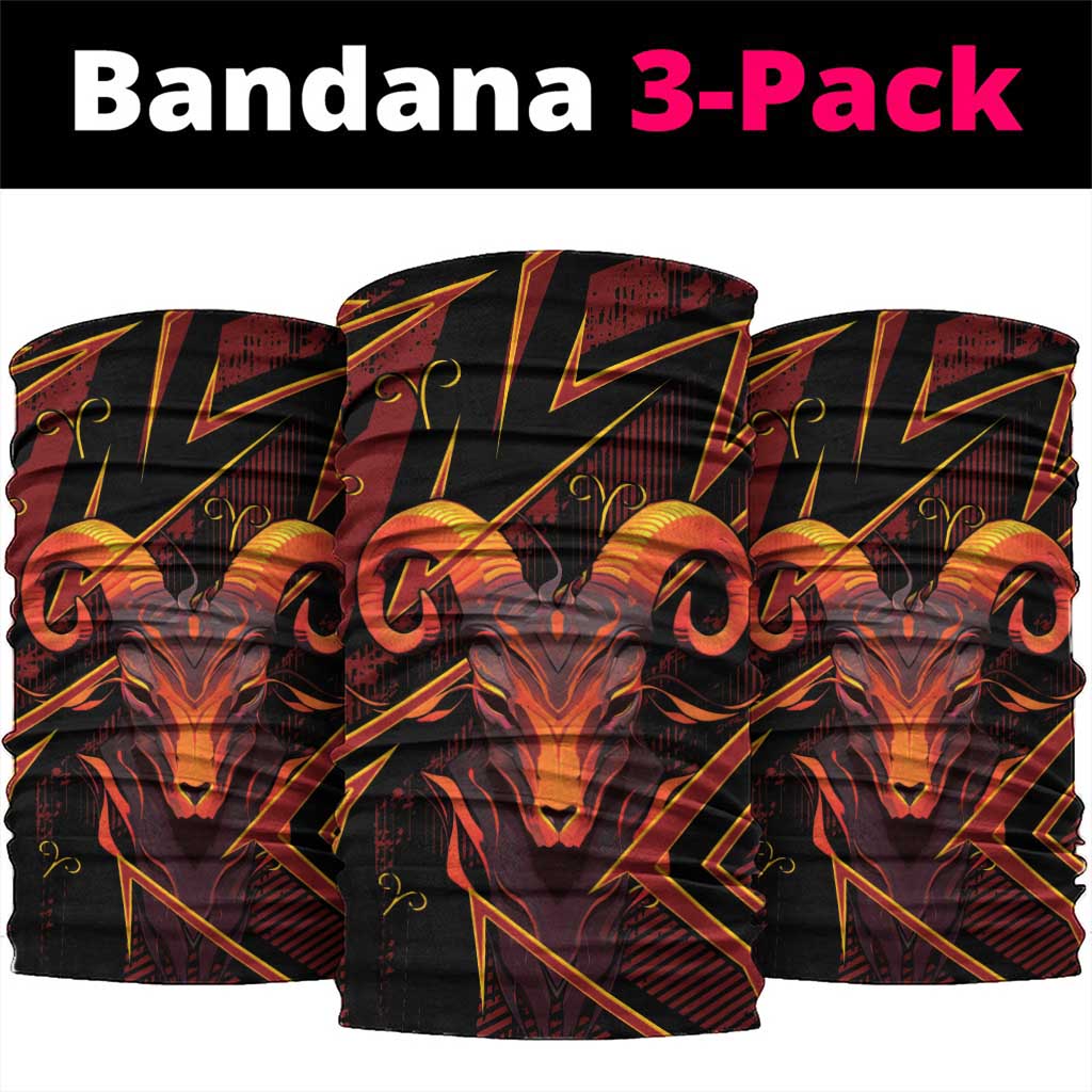 Aries Zodiac Neck Gaiter With Bold Triangle