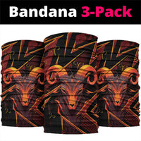 Aries Zodiac Neck Gaiter With Bold Triangle
