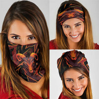 Aries Zodiac Neck Gaiter With Bold Triangle