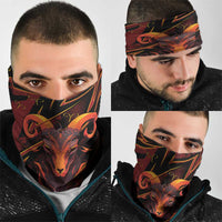 Aries Zodiac Neck Gaiter With Bold Triangle