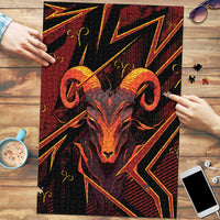 Aries Zodiac Puzzle With Bold Triangle