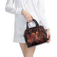 Aries Zodiac Shoulder Handbag With Bold Triangle