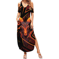 Custom Aries Zodiac Summer Maxi Dress With Bold Triangle