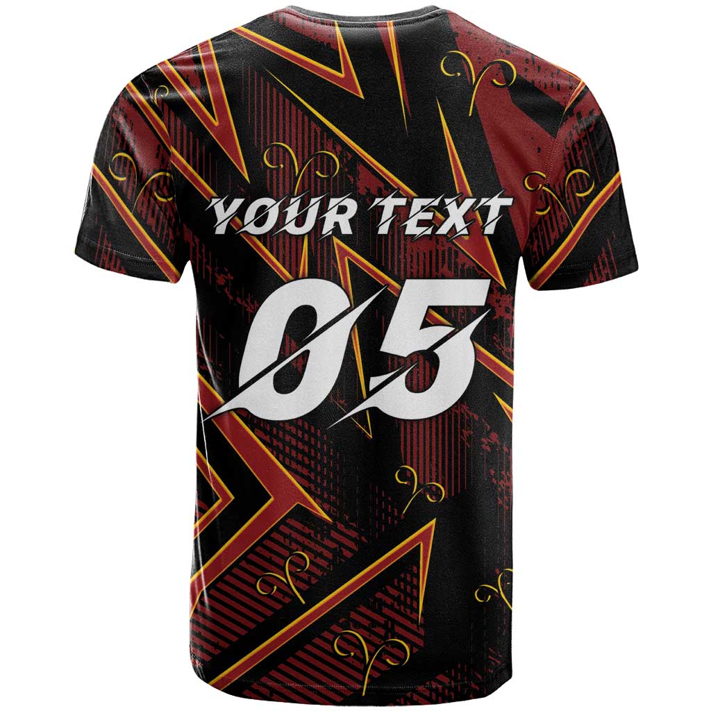 Custom Aries Zodiac T Shirt With Bold Triangle