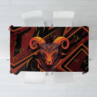 Aries Zodiac Tablecloth With Bold Triangle