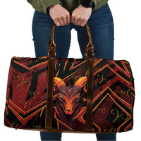 Aries Zodiac Travel Bag With Bold Triangle