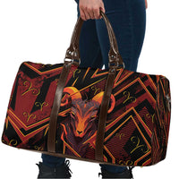 Aries Zodiac Travel Bag With Bold Triangle
