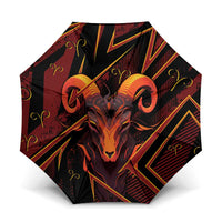 Aries Zodiac Umbrella With Bold Triangle