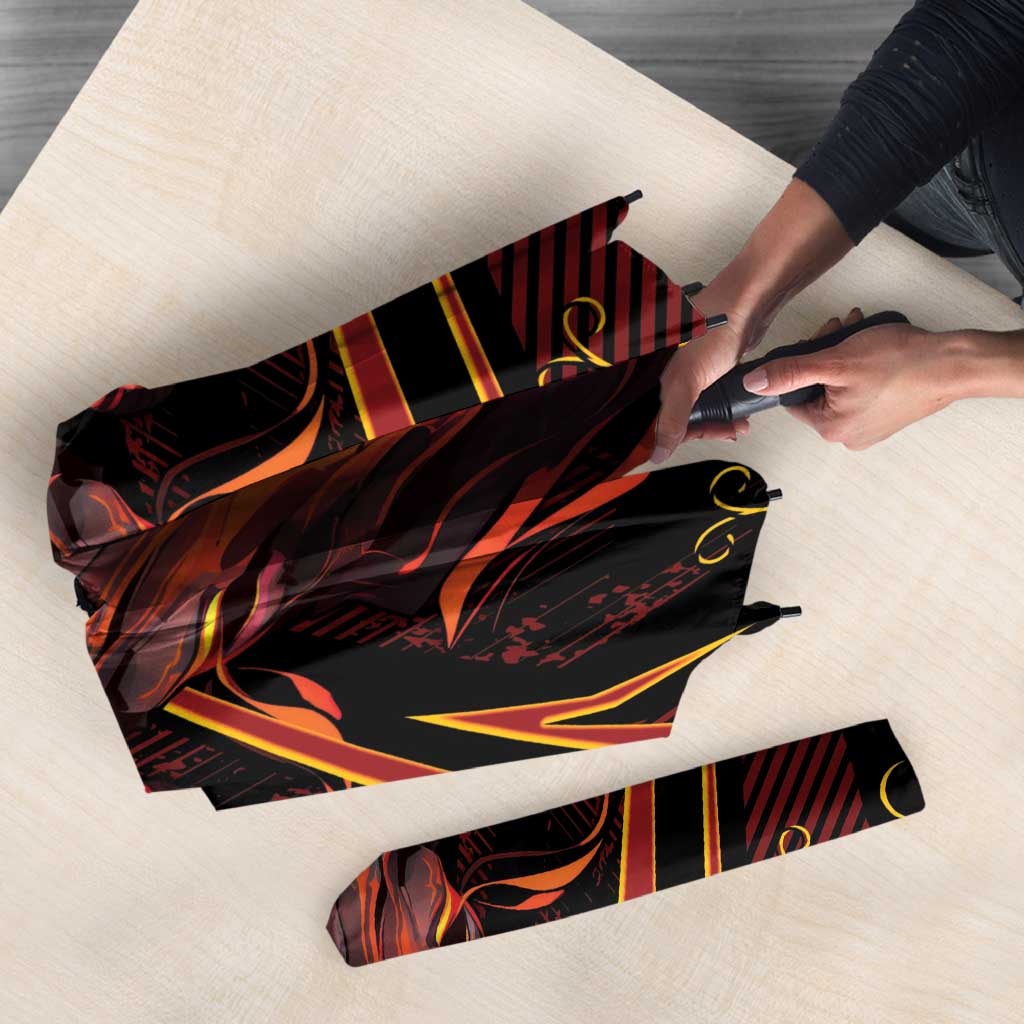 Aries Zodiac Umbrella With Bold Triangle