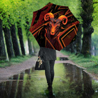 Aries Zodiac Umbrella With Bold Triangle