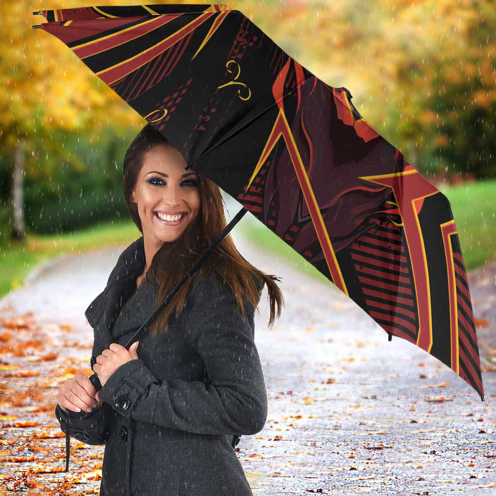 Aries Zodiac Umbrella With Bold Triangle