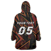 Custom Aries Zodiac Wearable Blanket Hoodie With Bold Triangle