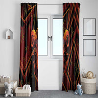 Aries Zodiac Window Curtain With Bold Triangle