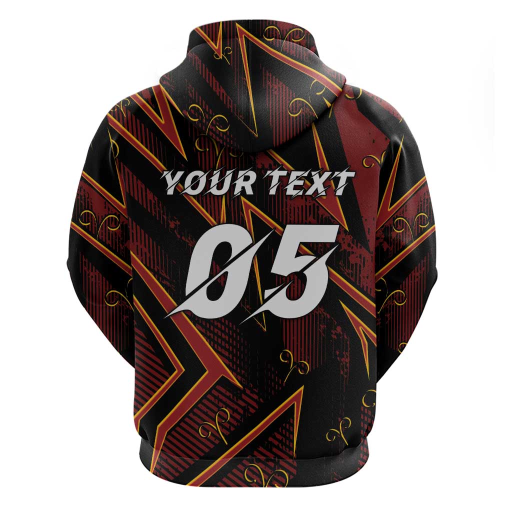 Custom Aries Zodiac Zip Hoodie With Bold Triangle