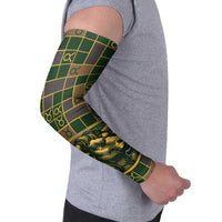 Custom Taurus Zodiac Arm Sleeves Checkered Pattern