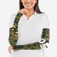 Custom Taurus Zodiac Arm Sleeves Checkered Pattern