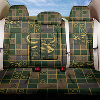 Taurus Zodiac Back Car Seat Cover Checkered Pattern
