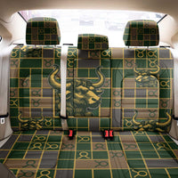 Taurus Zodiac Back Car Seat Cover Checkered Pattern