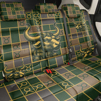 Taurus Zodiac Back Car Seat Cover Checkered Pattern