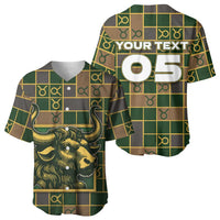 Custom Taurus Zodiac Baseball Jersey Checkered Pattern
