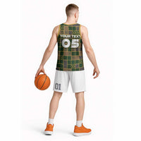 Custom Taurus Zodiac Basketball Jersey Checkered Pattern