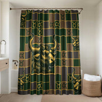 Taurus Zodiac Bathroom Set Checkered Pattern