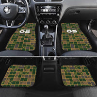 Custom Taurus Zodiac Car Mats Checkered Pattern