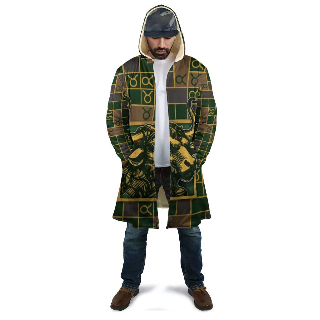 Custom Taurus Zodiac Cloak Checkered Pattern