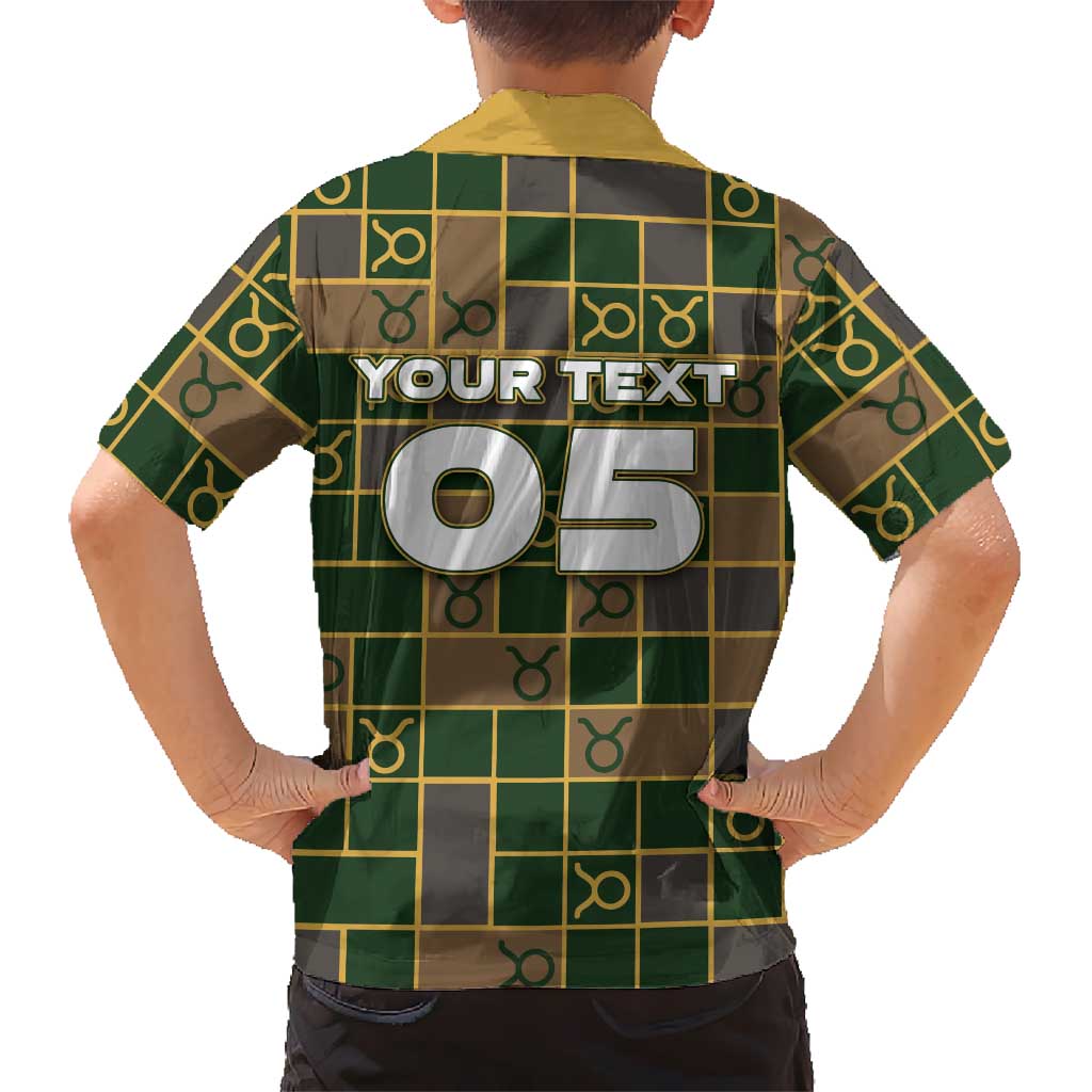 Custom Taurus Zodiac Family Matching Mermaid Dress and Hawaiian Shirt Checkered Pattern
