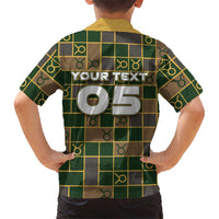 Custom Taurus Zodiac Hawaiian Shirt Checkered Pattern