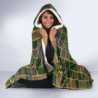 Taurus Zodiac Hooded Blanket Checkered Pattern