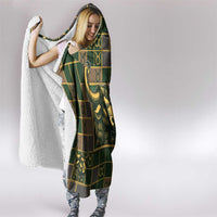 Taurus Zodiac Hooded Blanket Checkered Pattern