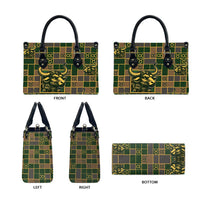 Taurus Zodiac Leather Bag Checkered Pattern