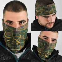 Taurus Zodiac Neck Gaiter Checkered Pattern