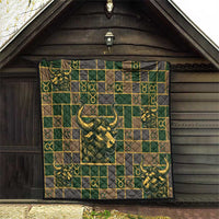 Taurus Zodiac Quilt Checkered Pattern